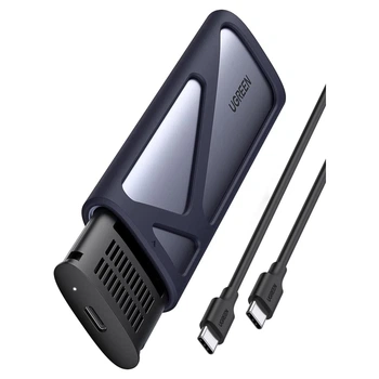 Внешний карман Ugreen CM400 M.2 NVMe SSD USB-C 3.2 Gen 2 10 Гбит/с 2230-2280 Серый (10902)