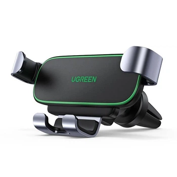 Автодержатель Ugreen LP319 Гравитационный в дефлектор 4.7-7 дюймов 360° Черный (80872)