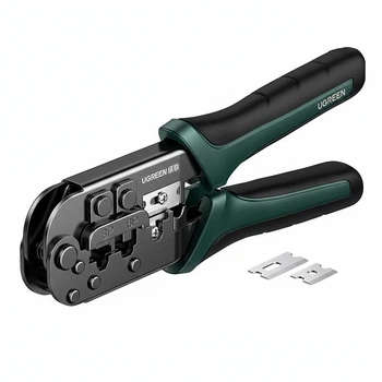 Кримпер Ugreen NW168 RJ45/RJ11 3 в 1 углеродистая сталь Черный (10952)