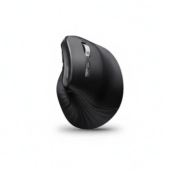 Мышь вертикальная беспроводная Ugreen MU008S Bluetooth 5.4 + 2.4 ГГц 4000 DPI аккумуляторная бесшумная Черный (55559)