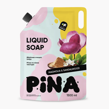 Жидкое мыло ТМ "PINA" Magnolia and sandalwood 1500 мл дой-пак