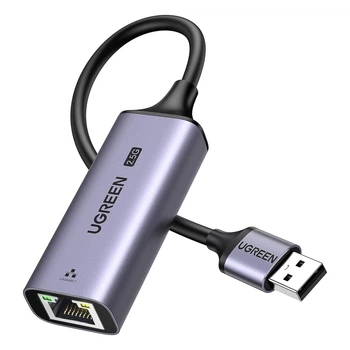 Мережевий адаптер Ugreen CM648 USB-A 3.0 - RJ45 Ethernet 2.5 Гбіт/с Realtek RTL8156BG Темно-сірий (25051)