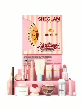 Адвент календарь SHEGLAM Advent Calendar Box Spice & Everything Glam чемодан косметики новогодняя косметика