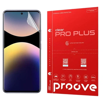 Защитная 3D гидрогелевая плёнка Proove PRO PLUS для Xiaomi Redmi Note 14 Pro Plus, глянцевая на экран