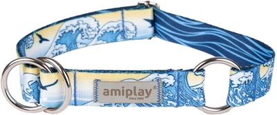 Нашийник для собак Amiplay BeNature півзачіпний XL Waves (5907563306127)