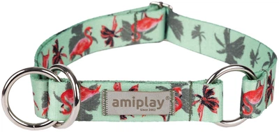 Нашийник для собак Amiplay BeHappy півзачіпний L Flamingo (5907563305762)