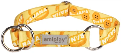 Нашийник для собак Amiplay BeHappy півзачіпний XL Banana (5907563305816)