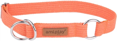 Нашийник для собак Amiplay Cotton півзачіпний XXL Помаранчевий (5907563232150)