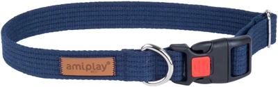 Нашийник для собак Amiplay Cotton регульований із блокуванням XL Синій (5907563223462)