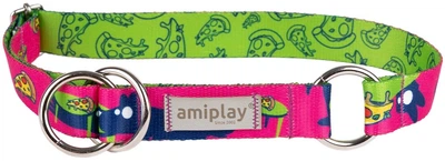 Нашийник для собак Amiplay Amik півзачіпний L PizzaDog (5907563309616)