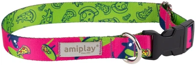 Нашийник для собак Amiplay Amik регульований L PizzaDog (5907563309494)