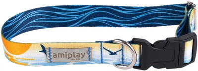 Нашийник для собак Amiplay BeNature регульований L Waves (5907563304000)