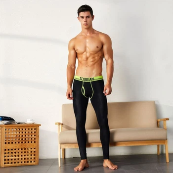 Подштанники (кальсоны) мужские Seobean 35-0087 XL цвет черный
