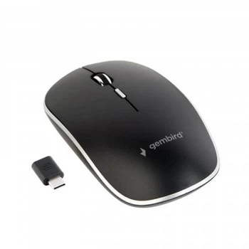 Миша Gembird MUSW-4BSC-01 бездротова, Black, USB Type-C ресивер, dpi:1600, USB, AAx1 шт
