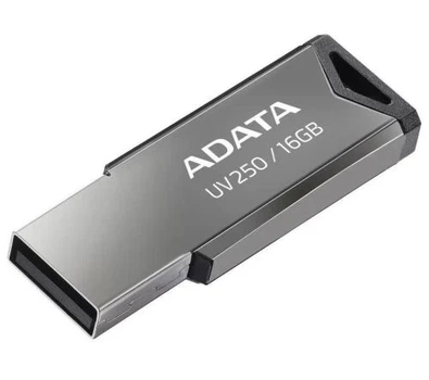 Флеш накопитель USB 16Gb ADATA UV250, Silver, USB 2.0 (AUV250-16G-RBK)