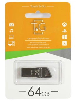 Флеш накопичувач USB 64Gb T&G Metal TG114, Silver, USB 2.0 (TG114-64G)