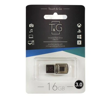 Флеш накопитель USB 16Gb T&G Metal TG104, Silver, Type-C / USB 2.0 (TG104TC-16G)