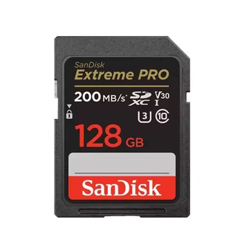 Карта пам'яті SanDisk 128ГБ SDXC C10 UHS-I U3 R200/W90MB/s Extreme Pro флеш-карта сандіск