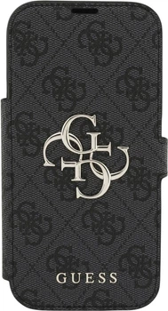 Чохол-книжка Guess Book 4G Metal Logo для Apple iPhone 17 Pro Black (GUBKP17L4GMGGR)