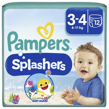 Підгузки Pampers для плавання Splashers Розмір 3-4 (6-11 кг) 12 шт (8001090698346) (11593)