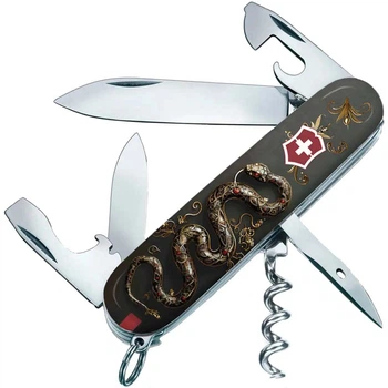 Ніж складаний, мультитул Victorinox Spartan Zodiac (91мм, 14 функцій), розк. змія 1.3603.3.Z4210hk