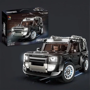 Конструктор Technic Land Rover Defender Совместимый блочный Ленд Ровер Дефендер черный