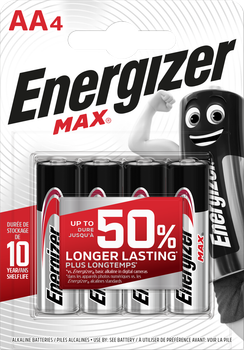 Батарейка ENERGIZER AA/LR6 MAX 4шт.