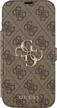 Чохол-книжка Guess Book 4G Metal Logo для Apple iPhone 17 Pro Max Brown (GUBKP17X4GMGBR)