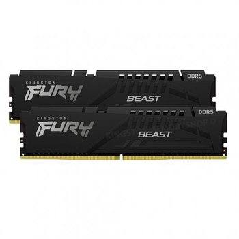 Оперативна пам'ять 16GB (2x8GB) Kingston Fury Beast RGB Black DDR5