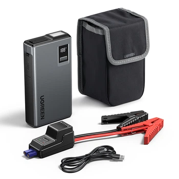 Пусковое устройство Ugreen ES702 12000 мАч 1000 А Powerbank, Бензин 6.0л / Дизель 3.5л Темно-серый (35977)