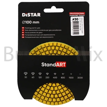 Круг алмазний полірувальний DiStar Standard №30 100x3x15x22,23 мм