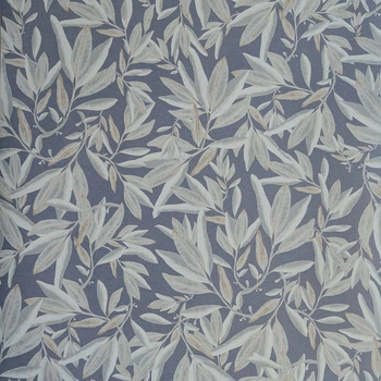 Вінілові шпалери на флізеліновій основі Decoprint Elisir EL21034 Синій Листя (53 см)