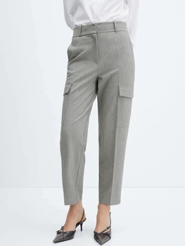 Брюки женские Mango Manu 57035981-91 38 Светло-серые (8445922835095)