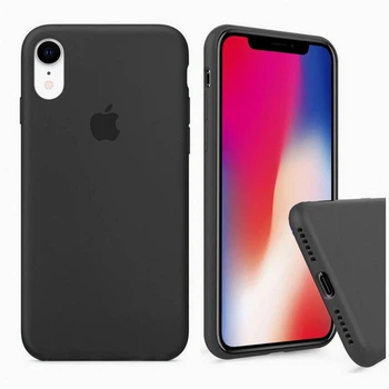 Чехол-накладка Silicone Full case для IPhone Xr Dark grey темно серый