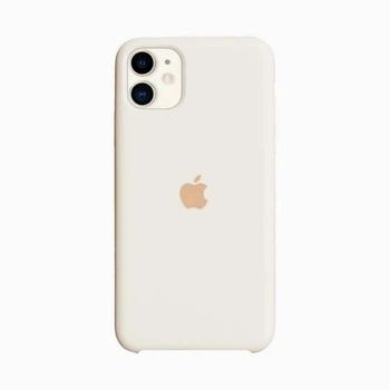 Чехол-накладка Silicone case для IPhone 11 Antique white бежевый