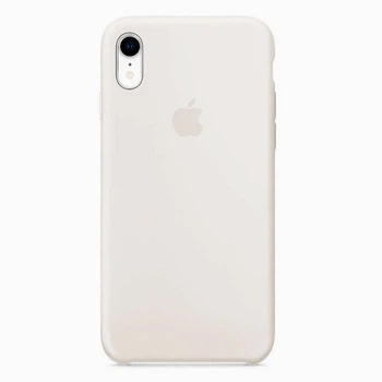 Чехол-накладка Silicone case для IPhone Xr Antique white бежевый