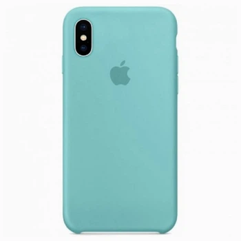 Чехол-накладка Silicone case для IPhone X/Xs Sea Blue бирюза