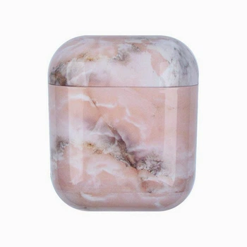Чехол для наушников AirPods Case Мрамор Pink Sand (916) пудра