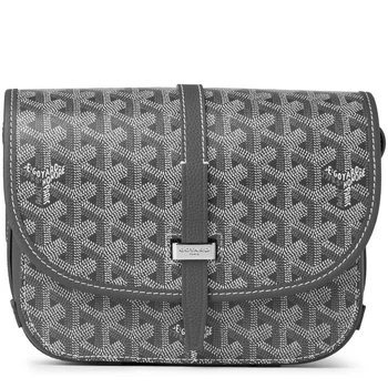 Сумка через плече Goyard у сірому кольорі.