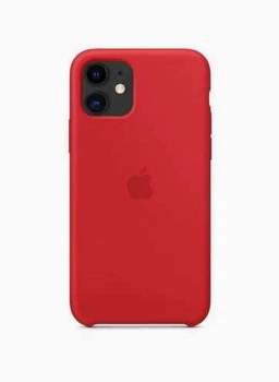 Чохол-накладка Silicone case для IPhone 11 Camelia світло-червоний