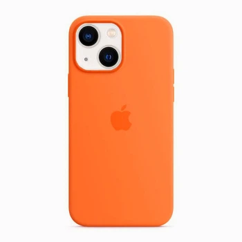 Чехол-накладка Silicone Full case для IPhone 13 Mini Orange (21) оранжевый