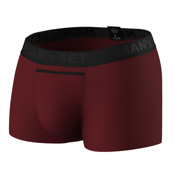 Трусы боксеры мужские хлопковые Anatomic Classic 1.2 Black Series, бордовые L BSO100-20