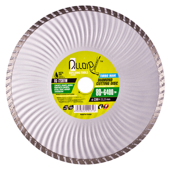 Диск алмазный отрезной Alloid Turbo Wave 230 мм (DS-7230TW)