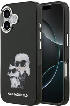 Etui Karl Lagerfeld IML Aquarelle Karl & Choupette & Logo MagSafe do Apple iPhone 17 Black (3666339531171)