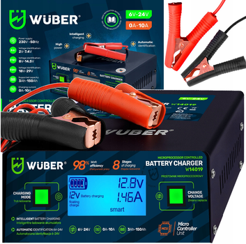 Универсальное зарядное устройство Wuber 6-24В 10А