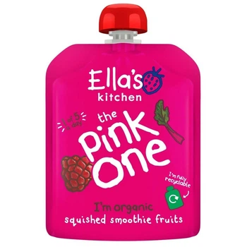 Пюре фруктове Ella's Kitchen BIO з ревенем для дітей від 6 місяців 90 г