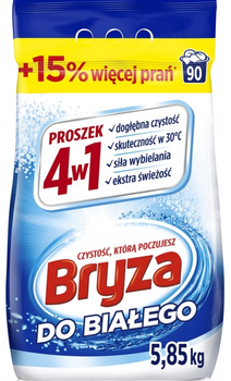 Proszek do prania Bryza 4 w 1 do tkanin białych 5.85 kg (5908252001460)