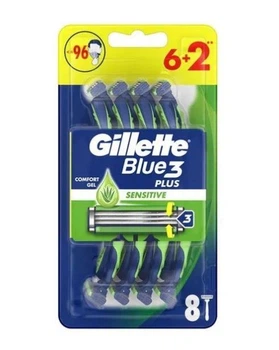 Одноразовые бритье мужские Gillette Blue 3 Sensitive, 8 шт.