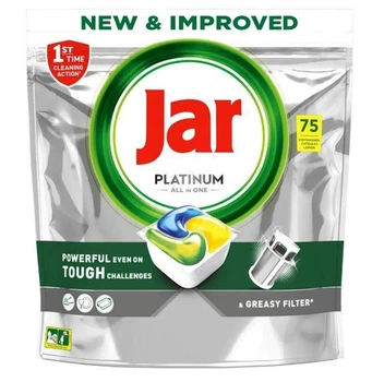 Капсули для посудомийної машини Jar Platinum All in One Lemon, 75 шт.