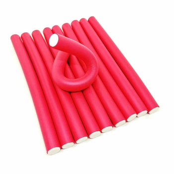 Бигуди-бумеранги Magic Curler из пенорезины, диаметр 20 мм, 10 шт в наборе красные